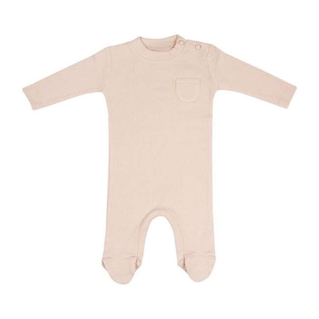 Organic Feeted Onesies, Rose Petal - Onesies - 1
