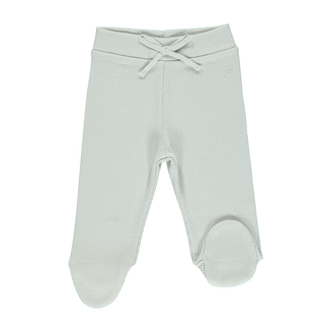 Organic Bebe Pants, Feather Grey - Pants - 1