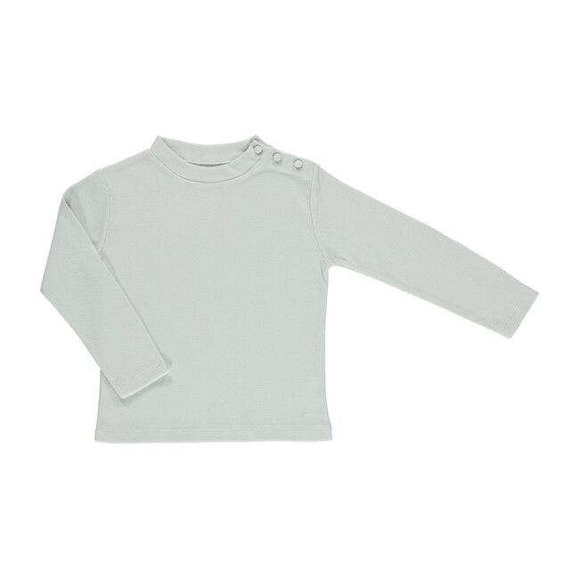 Organic Anna Top, Feather Grey - Blouses - 1