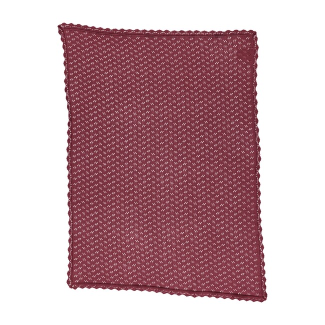 Ida Blanket, Burgundy Knit