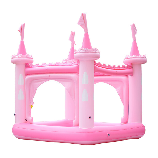 Water Fun Castle Inflatable Kiddie Pool, Pink