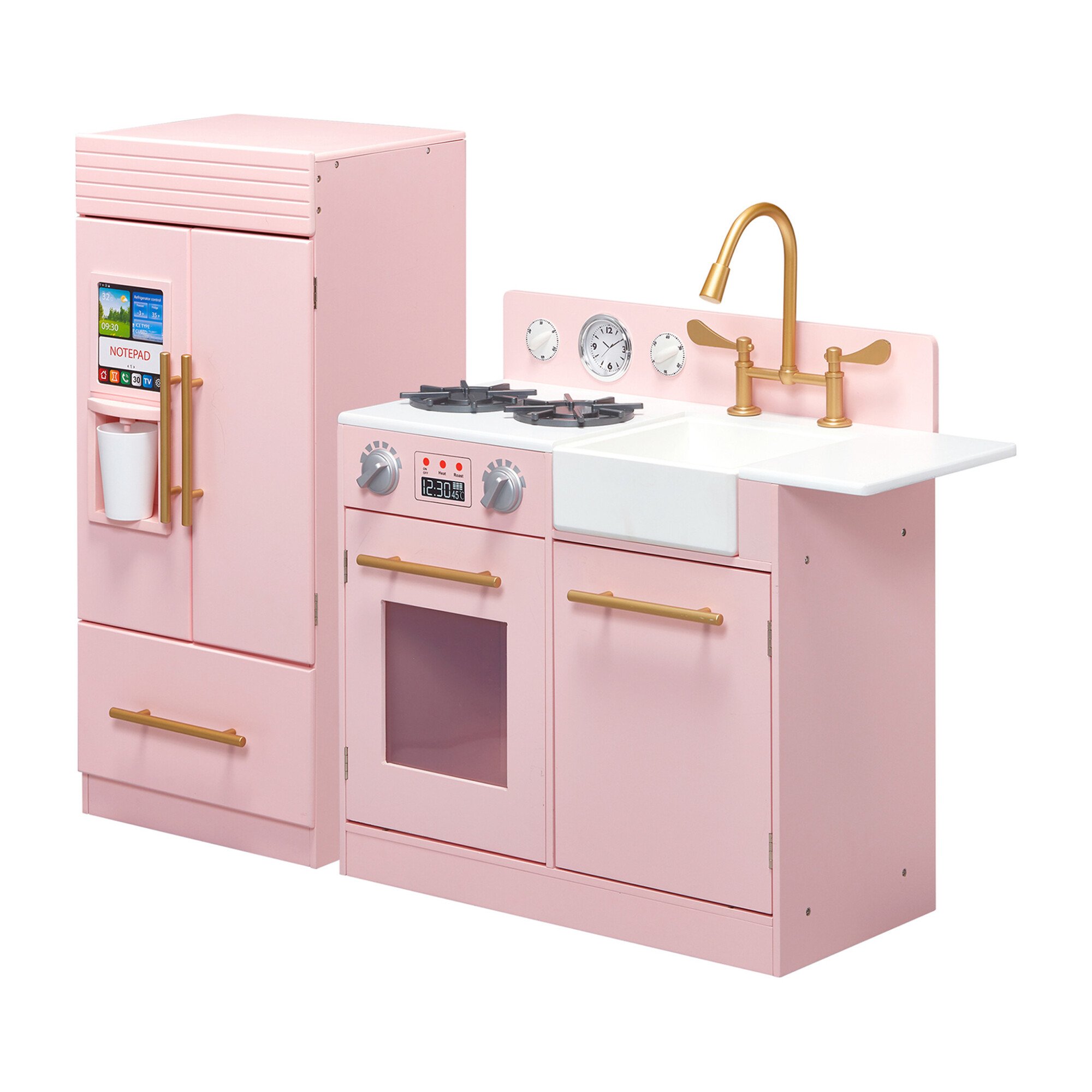 kids play kitchen pink