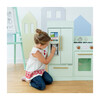 Little Chef Chelsea Modern Play Kitchen, Mint/Gold