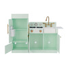 Little Chef Chelsea Modern Play Kitchen, Mint/Gold