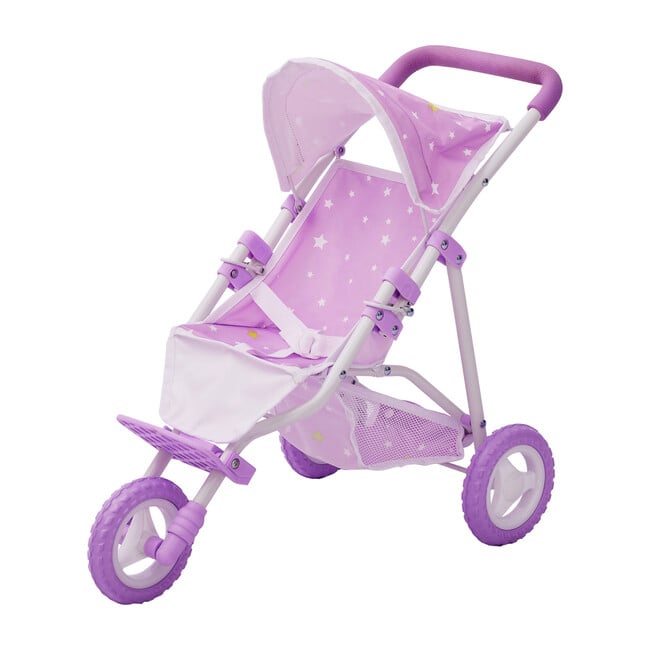 Baby Doll Jogging Stroller, Purple/Stars