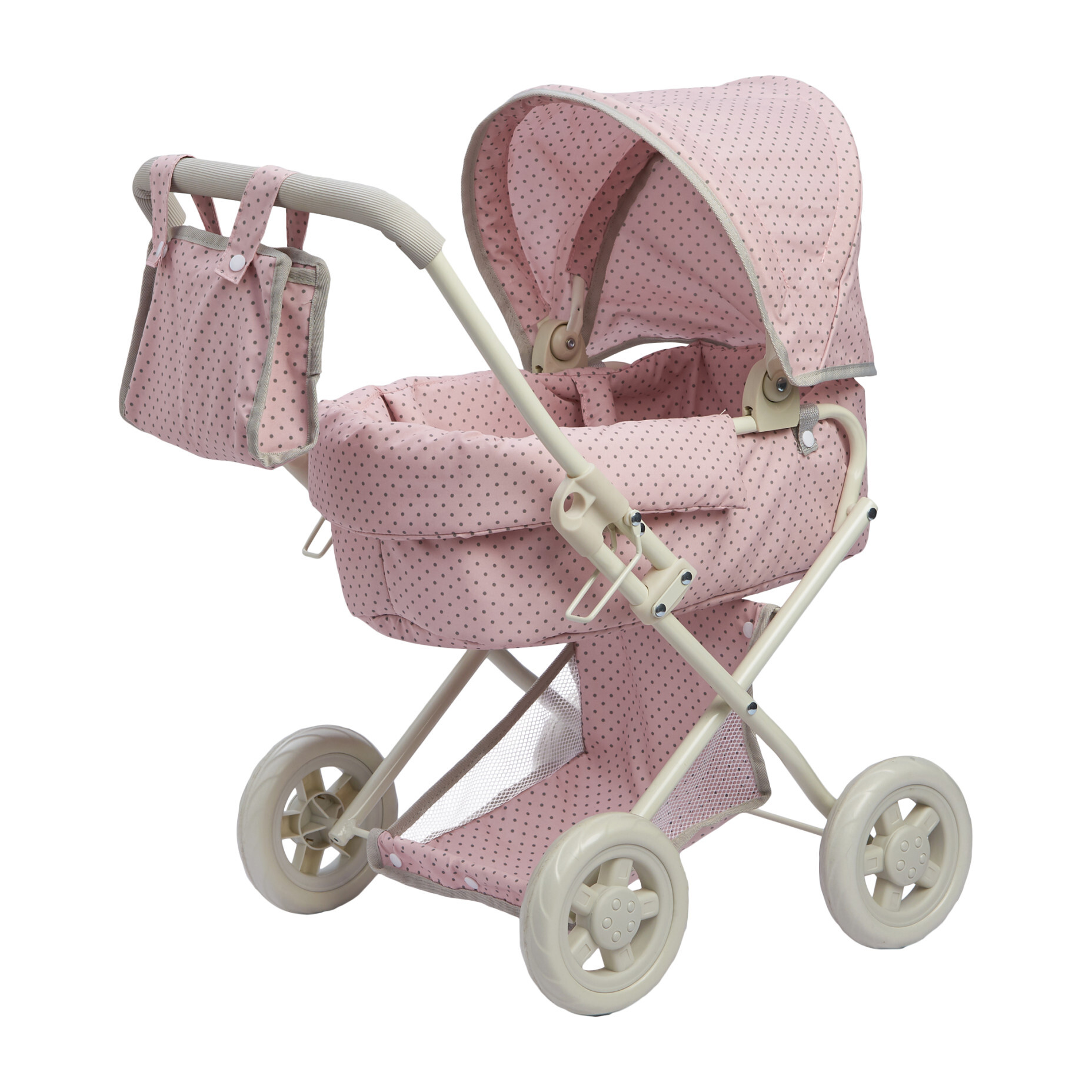 pink and grey stroller