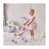 Baby Doll Stroller with Parasol, Purple/Stars - Dolls - 2