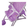 Baby Doll Stroller with Parasol, Purple/Stars - Dolls - 5