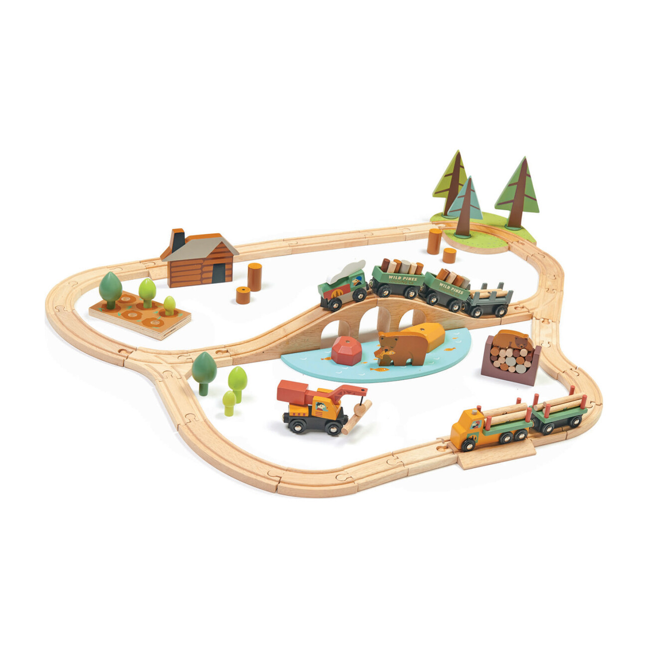 Wild Pines Train Set - Tender Leaf Toys 