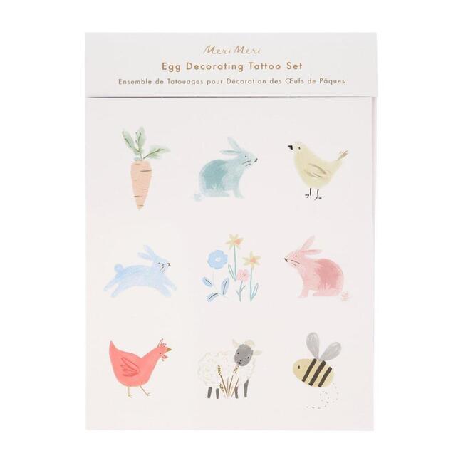 Spring Bunny Egg Decorating Tattoo Kit
