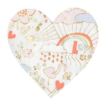 Valentine Doodle Small Napkins