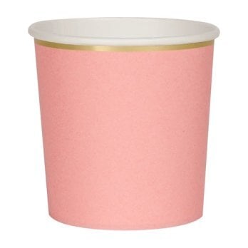 Neon Coral Tumbler Cups - Drinkware - 1