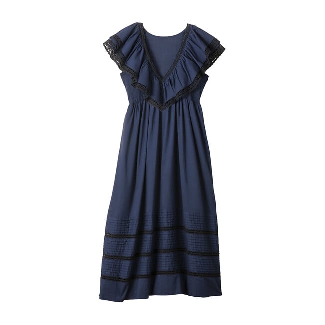 Women's Monica Dress, Midnight Navy - Dresses - 1