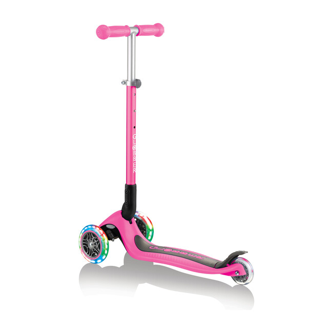 Primo Foldable Scooter with Lights, Deep Pink
