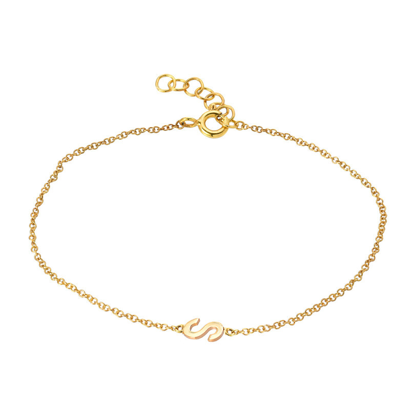 Zoe lev clearance initial bracelet