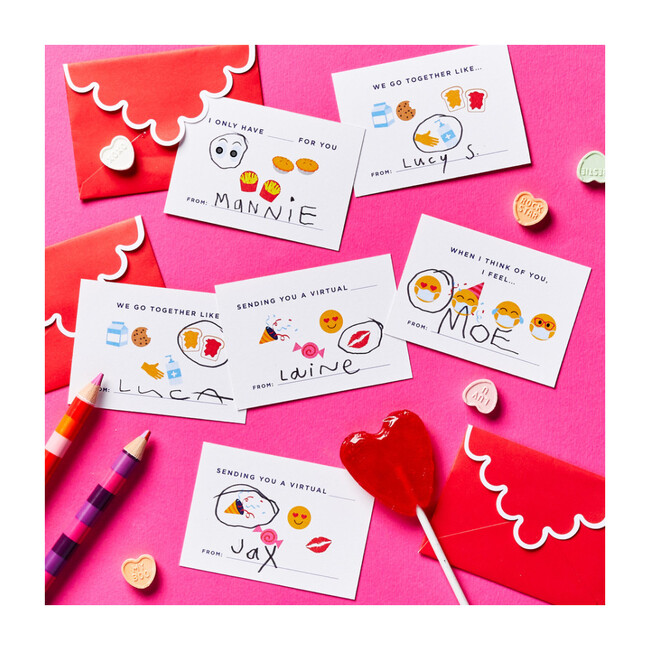 Emoji Embrace Valentine's Day Cards