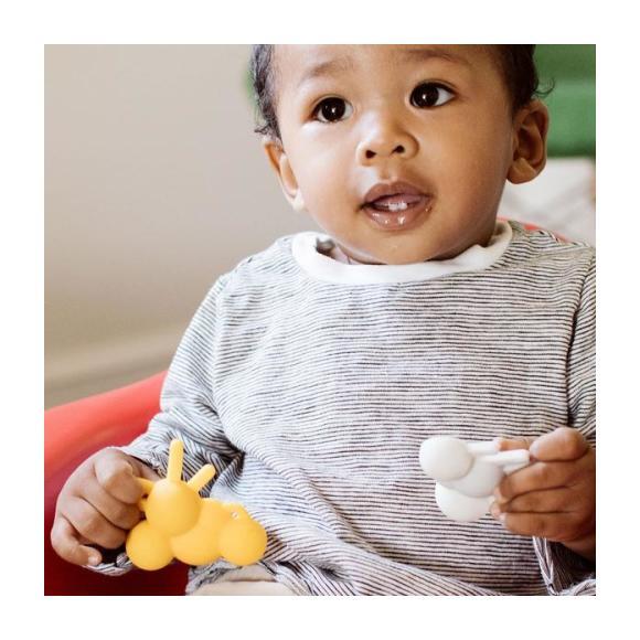 *Exclusive* Sun+Rain Teether and Oh Happy Grey Pop & Go