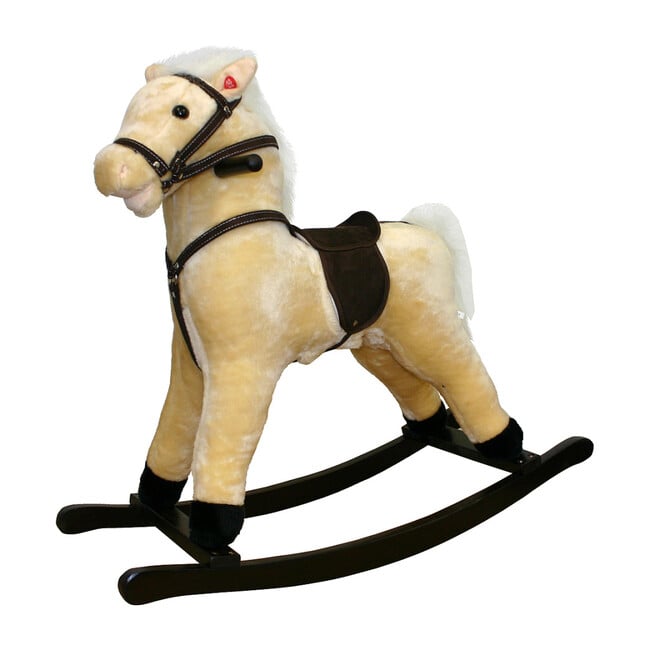 plush rocking horse with wheels