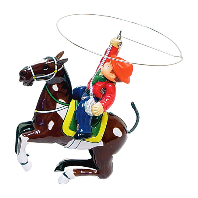 Cowboy with Rope Tin Toy