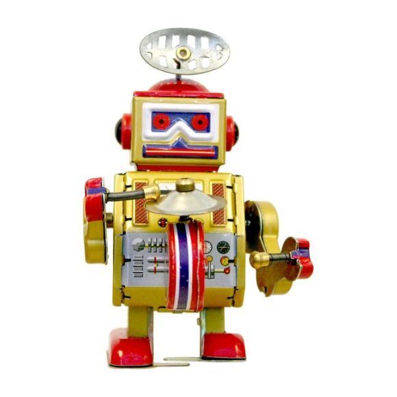 Robot Tin Toy, Yellow