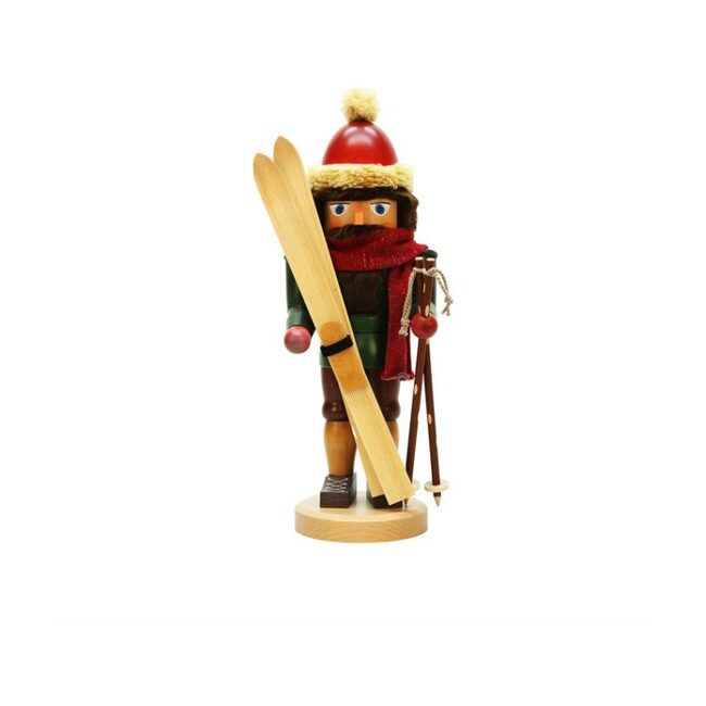 Skier Nutcracker, Red