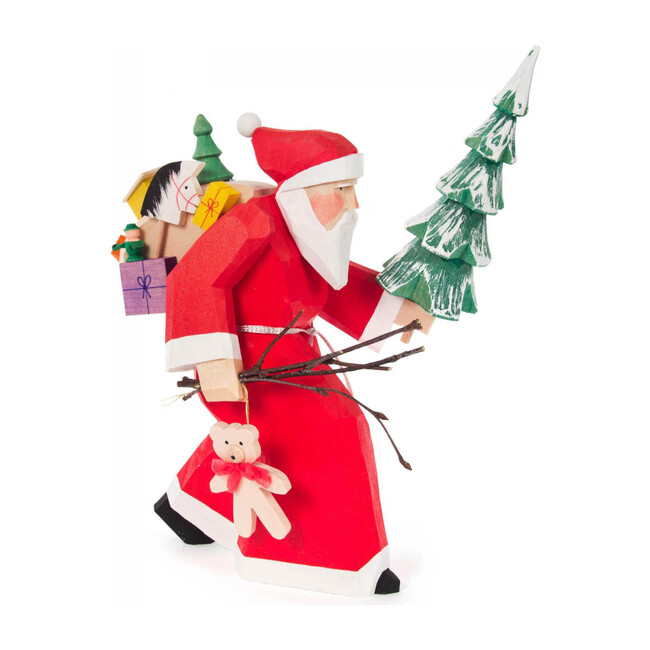 Carved Santa Chip Box