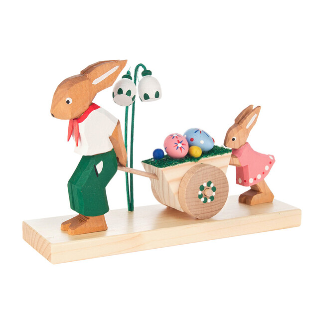 Easter Figures, Rabbit Father and Daughter