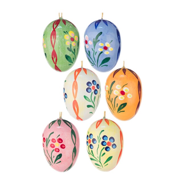 Set of 6 Easter Ornament, Easter Eggs