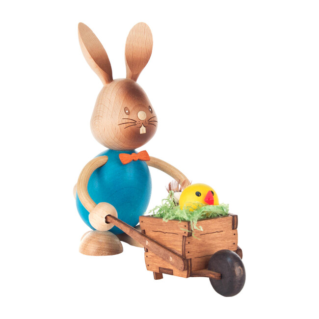 Easter Figure, Rabbit with Wheelbarrow