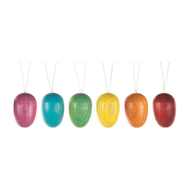 Set of 6 Easter Ornaments, Assorted Easter Eggs