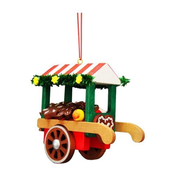 Gingerbread Cart Ornament, Multi