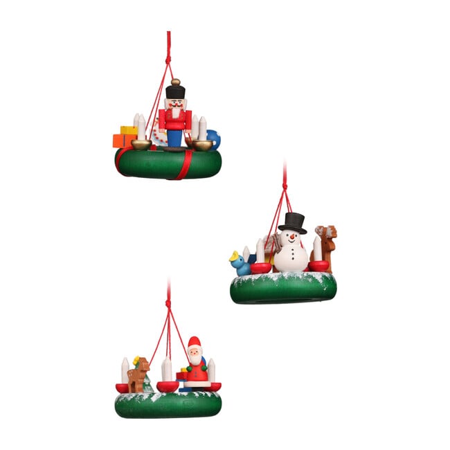 Assorted Wreaths Ornament, Set of 6 - Ornaments - 1