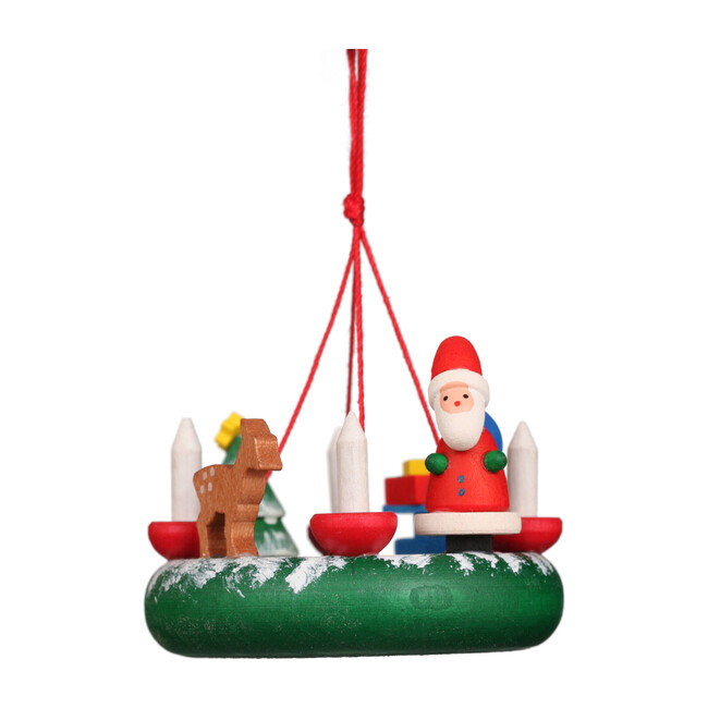Santa on Wreath Ornament - Ornaments - 1