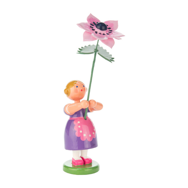 Easter Figurine, Violet Flower Girl
