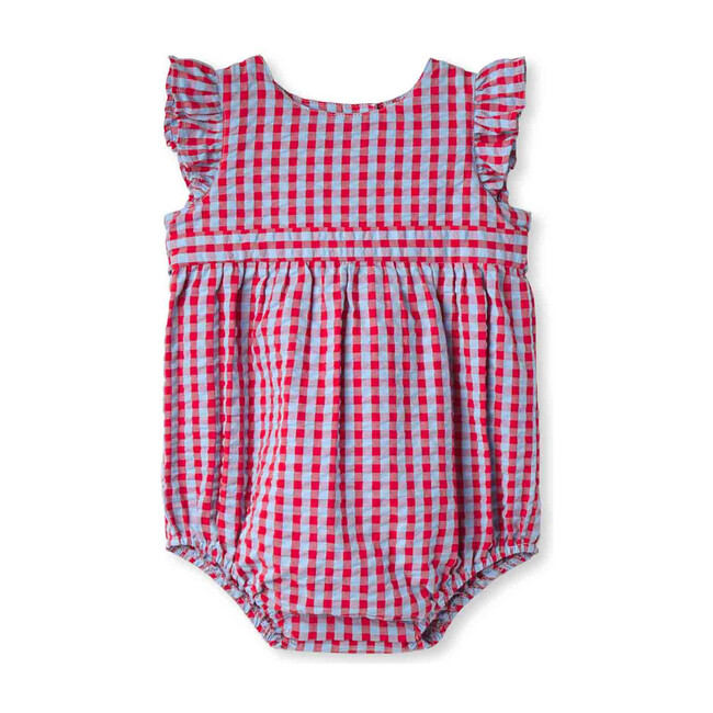 Beatrice Bubble, High Risk Red & Powder Blue - Onesies - 1