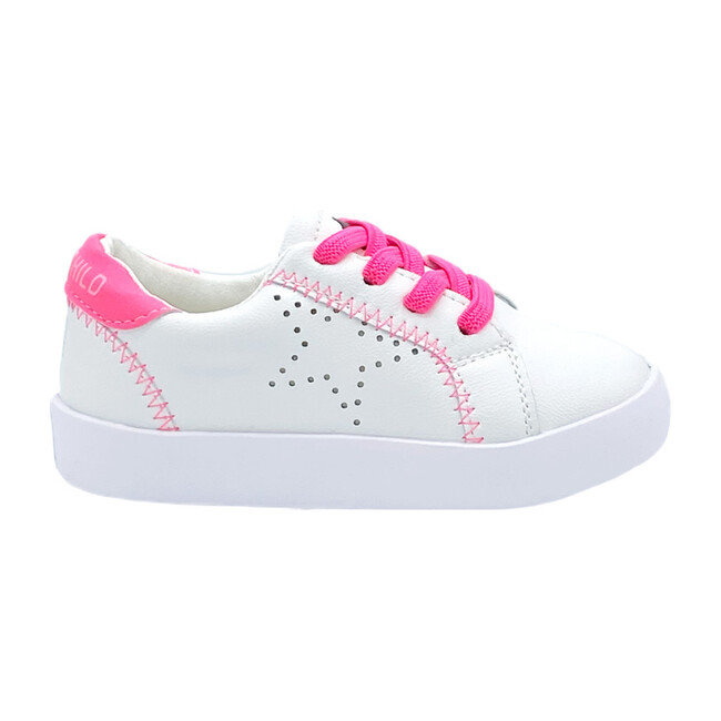 Izzy Sneaker, White & Pink