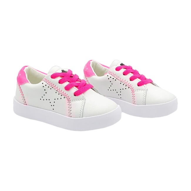 Izzy Sneaker, White & Pink