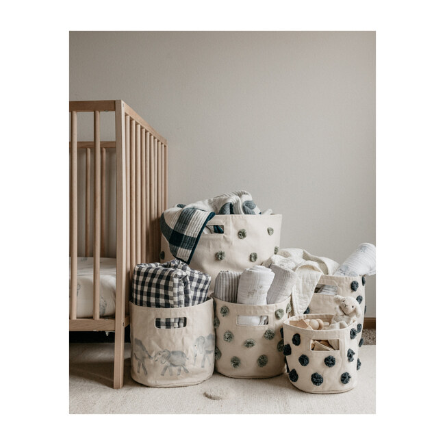 Pom Pom Hamper, Sage