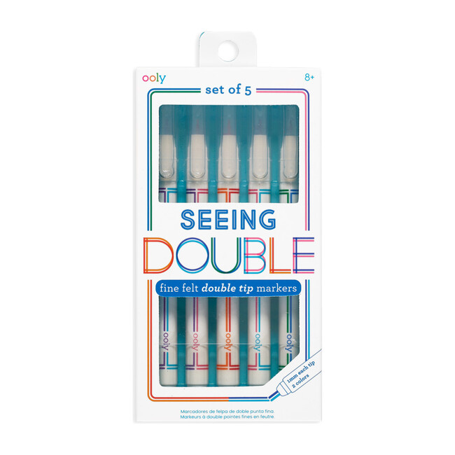 Seeing Double Fine Felt Double Tip Markers
