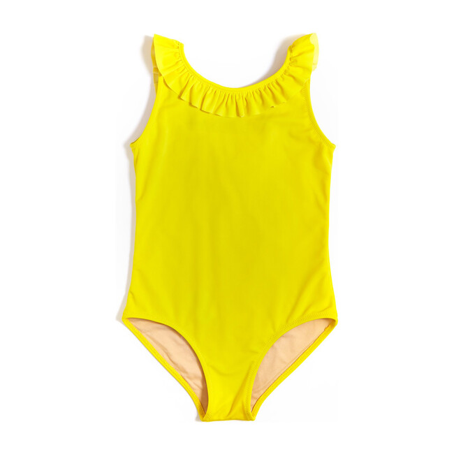 Ruffle One-Piece, Yellow
