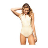 Women's Bella Ruffle One Piece, Lemon Stripe - One Pieces - 1 - thumbnail