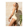 Women's Bella Ruffle One Piece, Lemon Stripe - One Pieces - 4