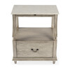 Danielle Marble Nightstand, Gray - Nightstands - 5