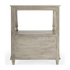 Danielle Marble Nightstand, Gray - Nightstands - 8