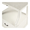 Danielle Marble Nightstand, White - Nightstands - 8