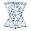Anais Bone Inlay End Table, White/Blue - Accent Tables - 5