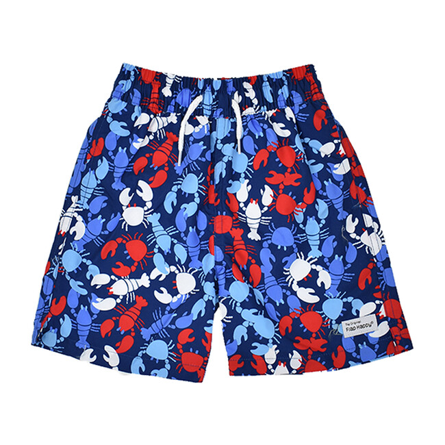 Wesley Swim Trunks with Mesh Liner, Lobster Party