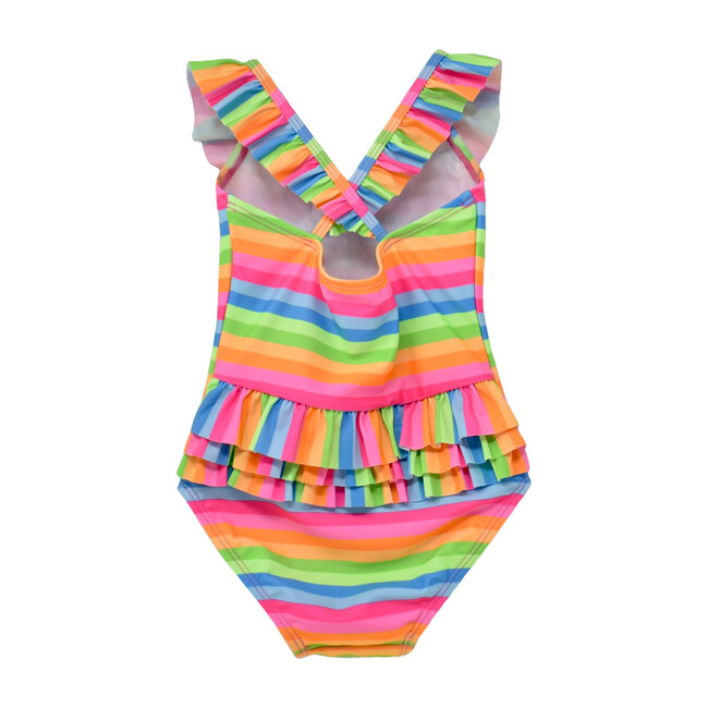Mindy Crossback Swimsuit, Nest Stripe