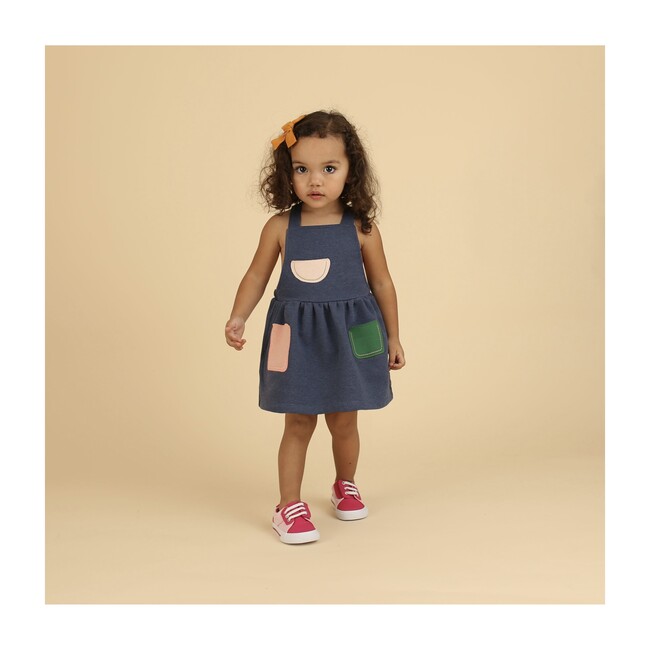 Apron Dress, Blue
