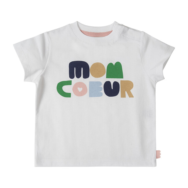 Baby T-Shirt, White/Blush